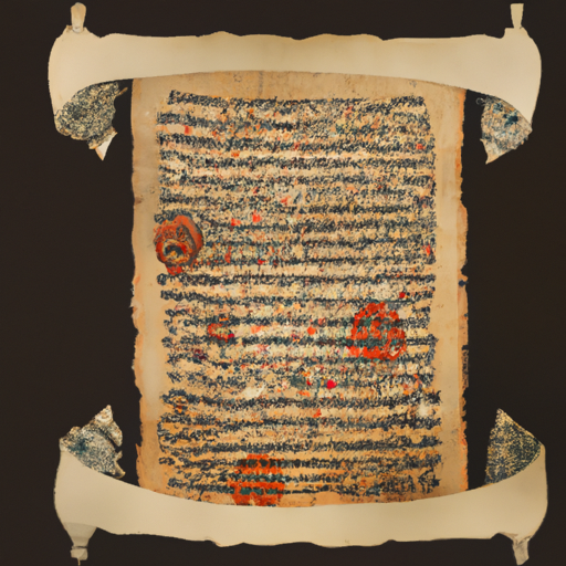1. An antique Ketubah showcasing traditional calligraphy.